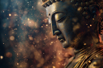 ブッダと宇宙のイメージ