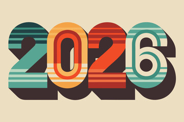 2026 Happy New Year,2026 new year typography,2026 T-shirt design,2026 Vector Premium Typography 