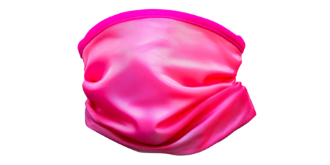 Bright Pink Fabric Face Covering Scarf