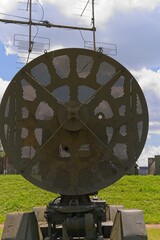 Minsk region, Belarus, July 12, 2025. A fragment of a Soviet vintage radar station on the Stalin Line.                               
