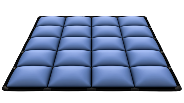 Puffy Padded Mat With Grid Sections