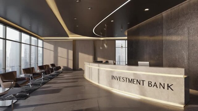 Inside an investment bank.