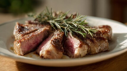 Succulent rosemary-infused steak captures the essence of culinary art, perfect for Carnivore Month and Meat Appreciation Day feasts