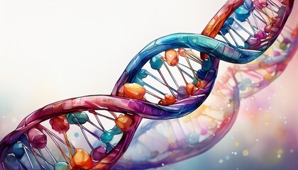 dna isolated on white background