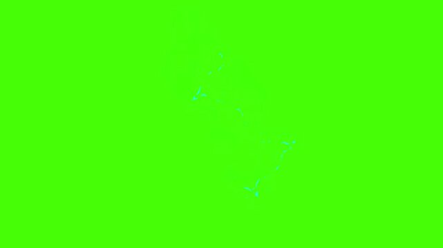A lightning bolt that strikes quickly. Lightning and electricity