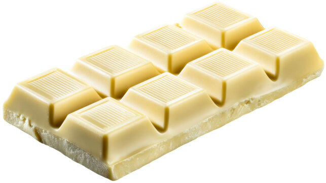 Rich creamy white chocolate bar with scored segments