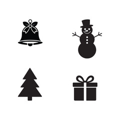 christmas icons set