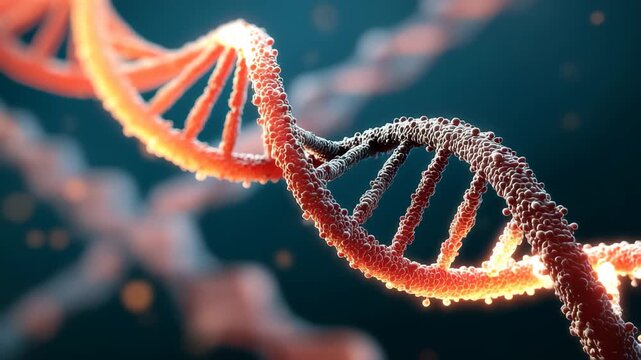 Exploring the intricacies of DNA helix showcasing biotechnology advancements and their implications in genetic research