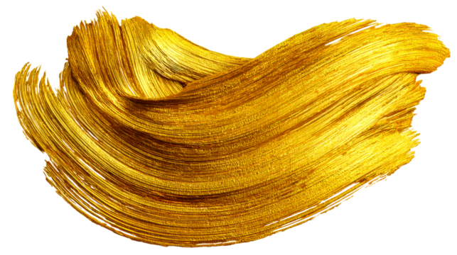 Gold Paint Stroke Swirl Texture