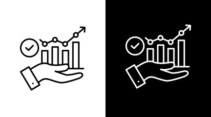 Obraz premium Decision Support White Icon Set Design
