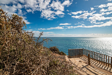 Aussichtspunkt Josefina Huertas an der Mittelmeerküste in San José, Provinz von Almería,...