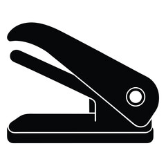 hole puncher icon on white