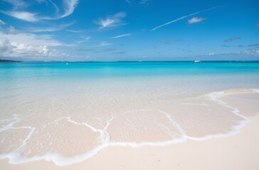 tropical beach with white sand