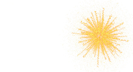 Fototapeta premium Golden Burst of Light: A dazzling, radiant burst of light emanates outwards, its intricate patterns illuminating a sense of energy and wonder.