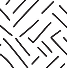 Seamless pattern with hand drawn marker lines abstract freehand strokes vector background design element for fabric textile cover wrapping paper web and print