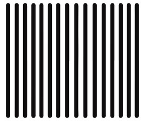 Seamless vector vertical stripes pattern black and white straight lines background for web banner poster textile print decoration simple minimalist design