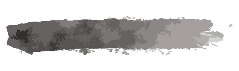 Abstract Grey Watercolor Brush Stroke Isolated On White Background Vector Illustration For Banner Poster Card And Textile Design