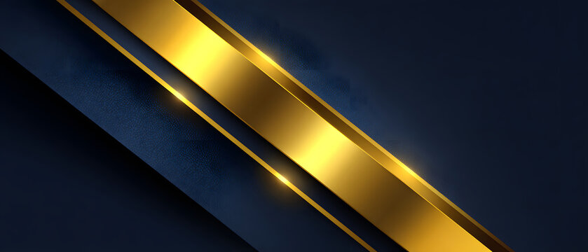 Futuristic metal interface with intersecting golden stripes