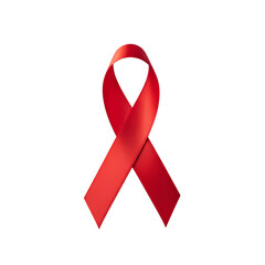Show your support with red ribbon awareness symbol
