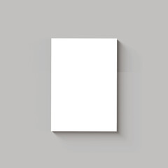 perfect-bound book. White Book. Blank Cover Of Magazine, Book, Booklet, Brochure Isolated On White Background. Mock Up Template. 3D rendering.	
