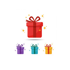 Colorful Gift Boxes with Bows
