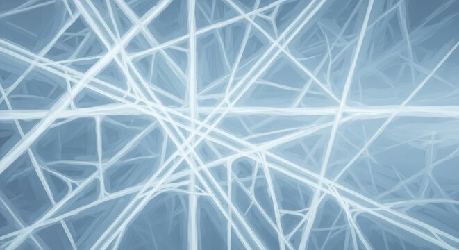 Abstract lines grid pattern blue background technology concept white background