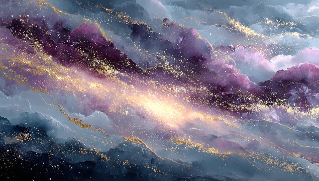 Shimmering silver sparkle on an abstract backdrop