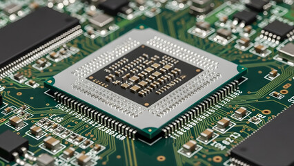 close up of a circuit board