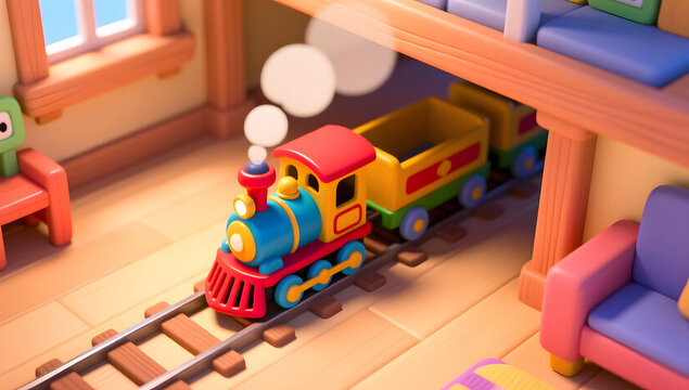 June 1 Children's Day childhood toy gift to celebrate the holiday 3D illustration