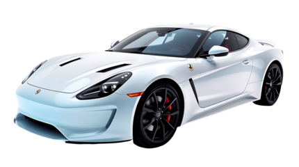 super car,white car,luxury car png, isolated on transparent background