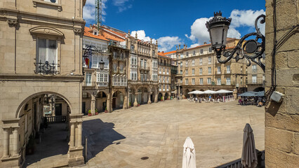 Top View of Plaza Mayor and City Hall in Ourense, Galicia, Spain © Mazur Travel