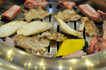 grilled pork , grilled pork in the oven