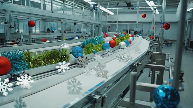 Christmas decoration factory.