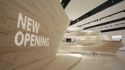 New opening at a museum. - Powered by Adobe