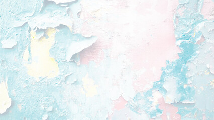 Old distressed blue wall detail