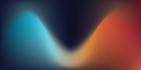 Abstract Gradient Pixelated Background with Blue Orange and Dark Blue Hues.