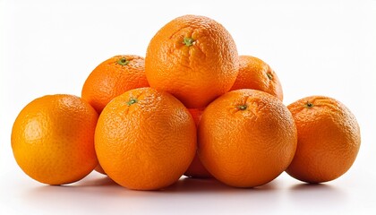 pile of oranges isolated on a white background