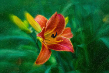 Soft Blurred Y2K Florals Vintage abstract floral background