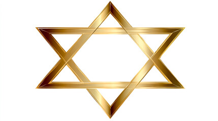 Star of David, a vector logo in the form of an isosceles triangle