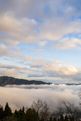 Obraz premium 兵庫県朝来市の竹田城と雲海