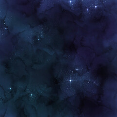 Deep Space Nebula with Twinkling Stars and Cosmic Dust galaxy cosmos