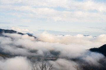 兵庫県朝来市の竹田城と雲海