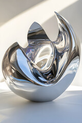Ethereal Harmony: A Stunnig Dance of Metallic Reflecions and Nature