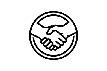 Fototapeta premium Handshake icon