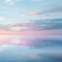 Tranquil Dawn: A Soothing ymphony of Pastel Horizonsand Serene Reflections