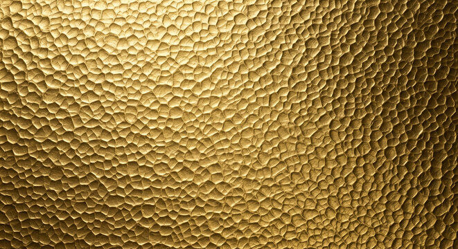 Luxurious hammered gold texture background, rich metallic sheen