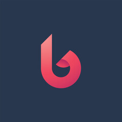 B letter Initial Logo design Template