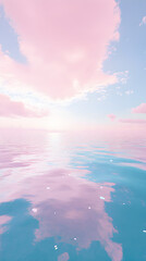 Tranquil Dawn: A Soothing ymphony of Pastel Horizonsand Serene Reflections