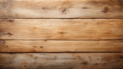 Obraz premium Natural wooden texture with warm tones viewed in a horizontal orientation showcasing grain patterns and knots in an organic rustic style setting