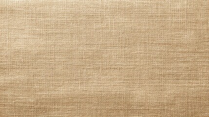 Fototapeta premium Textured natural fabric background with a warm beige hue, perfect for showcasing organic aesthetics in design and art projects